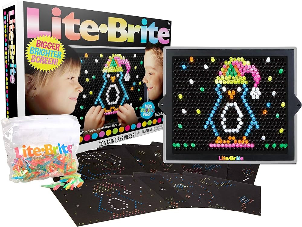 Lite Brite Ultimate Value Retro Toy, 12 Seasonal Templates, Peg Pouch, Amazon Exclusive, Light up... | Amazon (US)