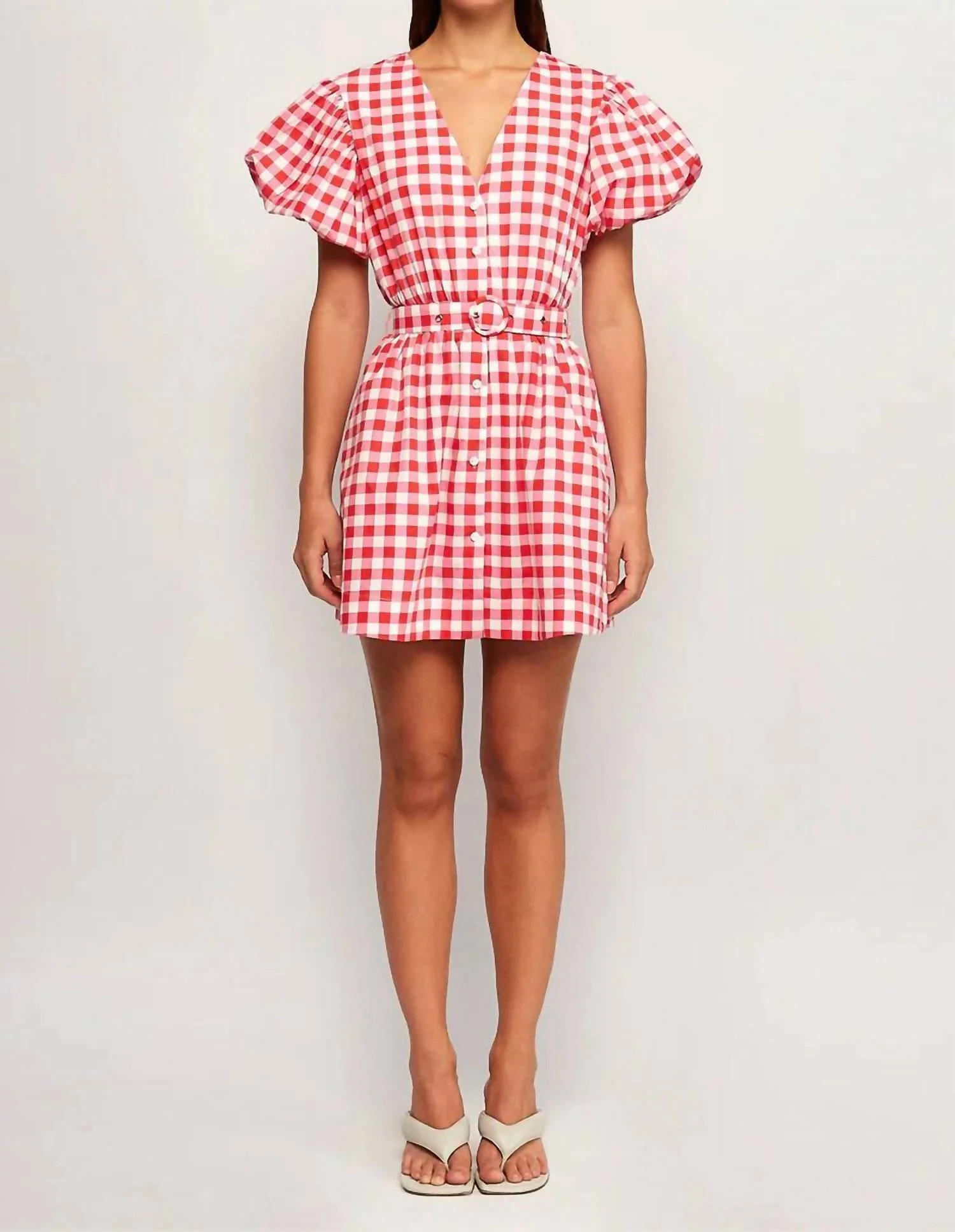Puff Sleeve Mini Dress In Cottage Core | Shop Simon