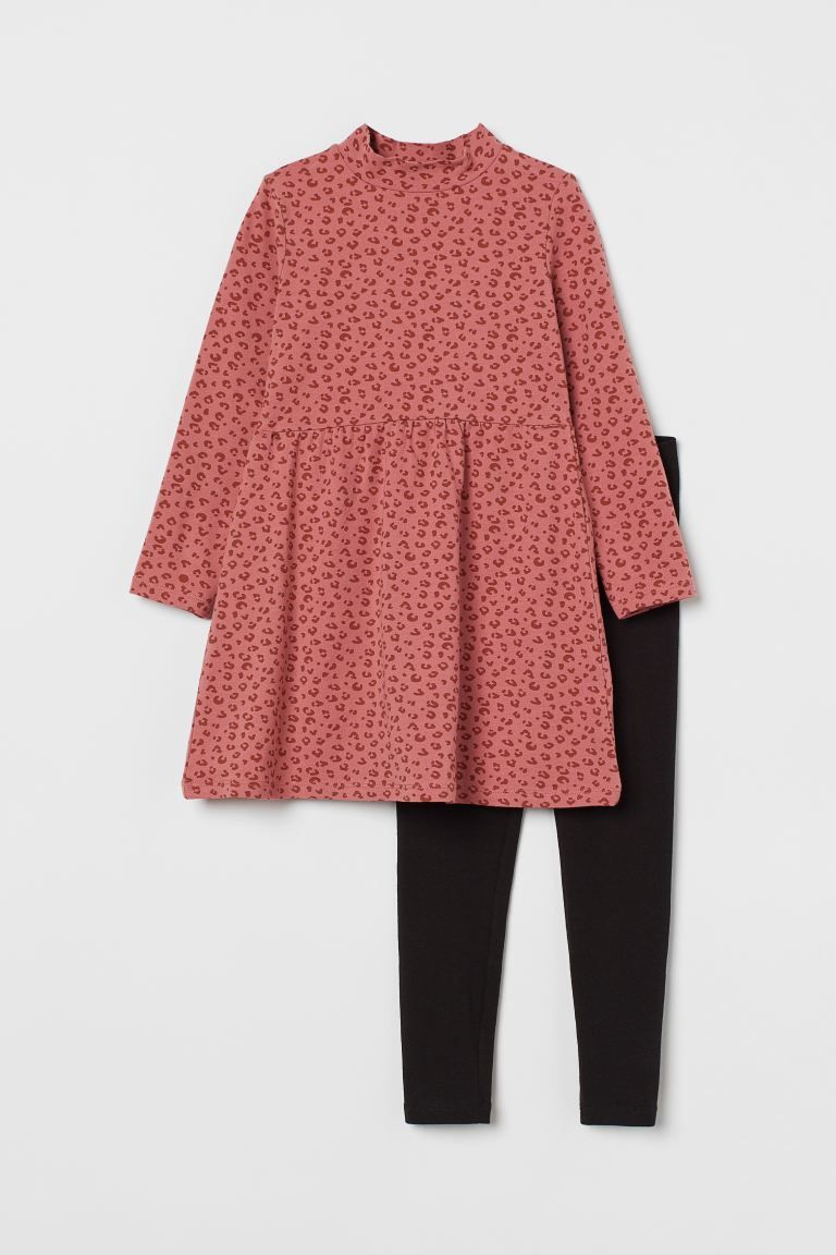 Dusty rose/leopard print | H&M (US + CA)