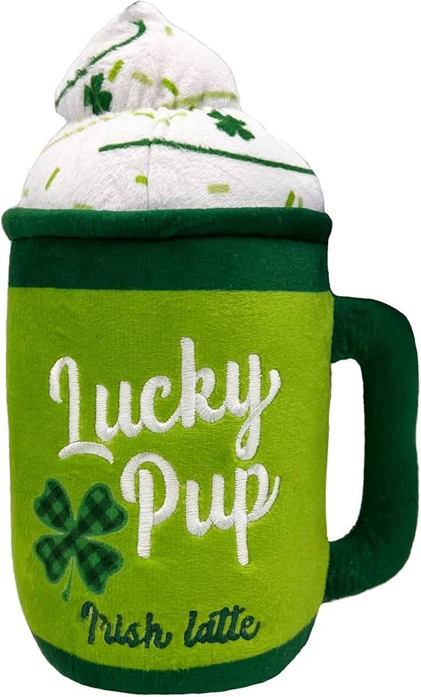 Huxley & Kent for Dogs | Lucky Pup Irish Latte (Small) | St. Patricks Day Funny Dog Toy | Power P... | Amazon (US)