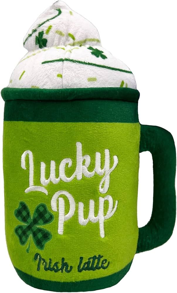 Huxley & Kent for Dogs | Lucky Pup Irish Latte (Small) | St. Patricks Day Funny Dog Toy | Power P... | Amazon (US)