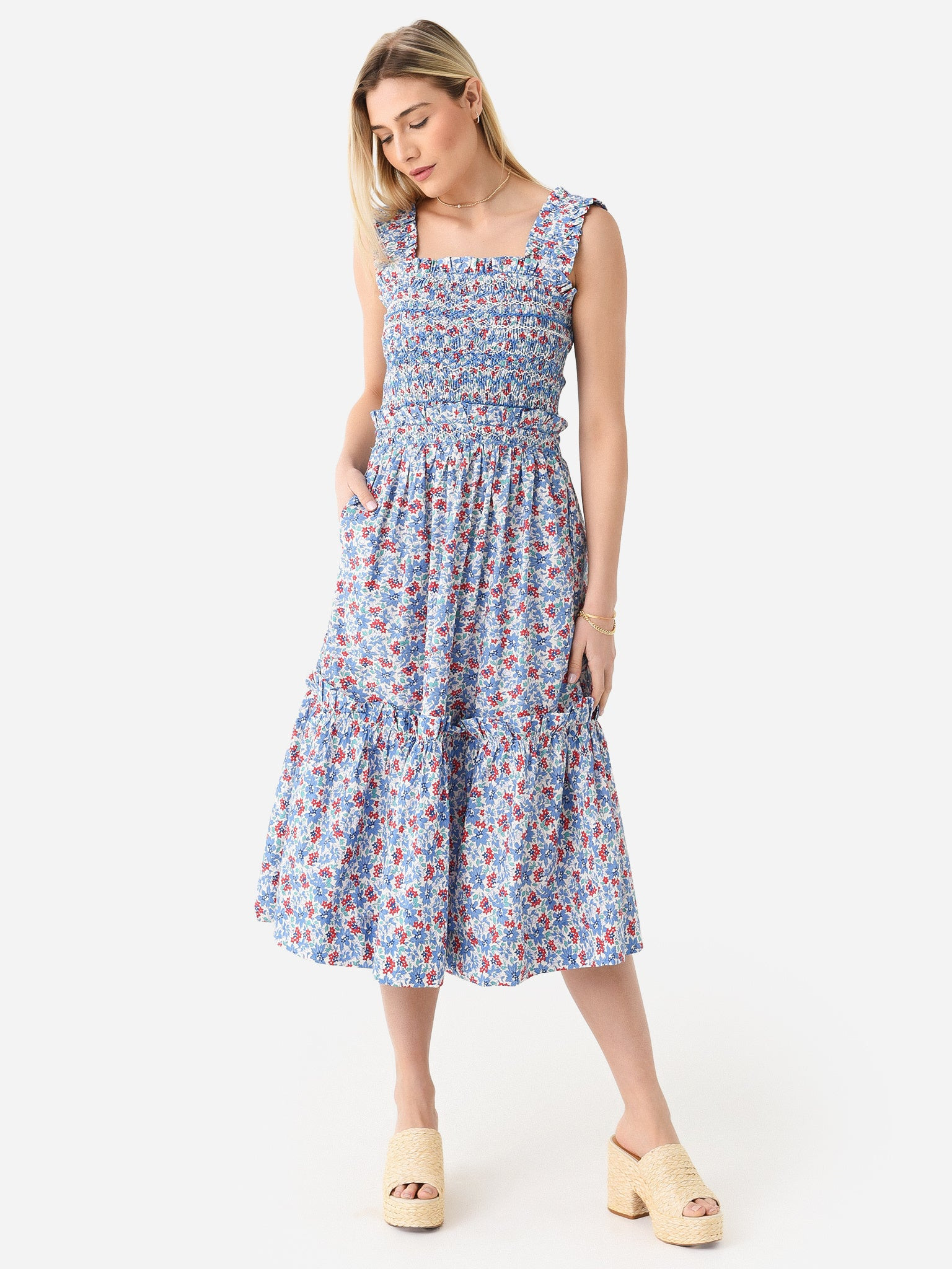 SEA Women's Peggy Smocked Dress | Saint Bernard