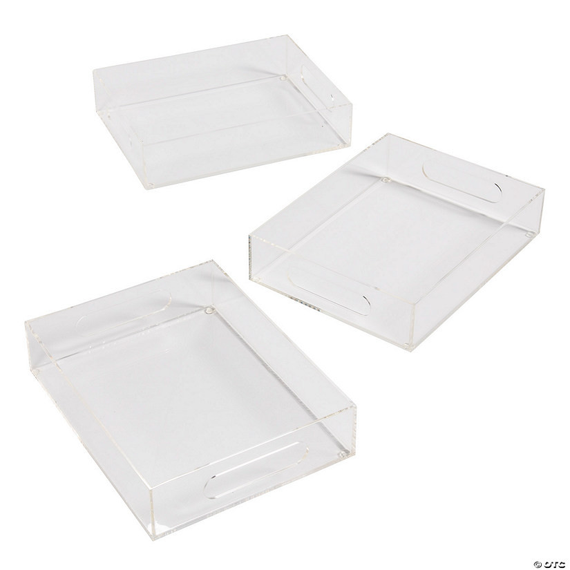 DIY Acrylic Craft Trays - 3 Pc. | Oriental Trading Company