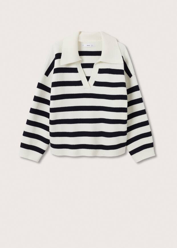 Striped knit sweater | MANGO (US)
