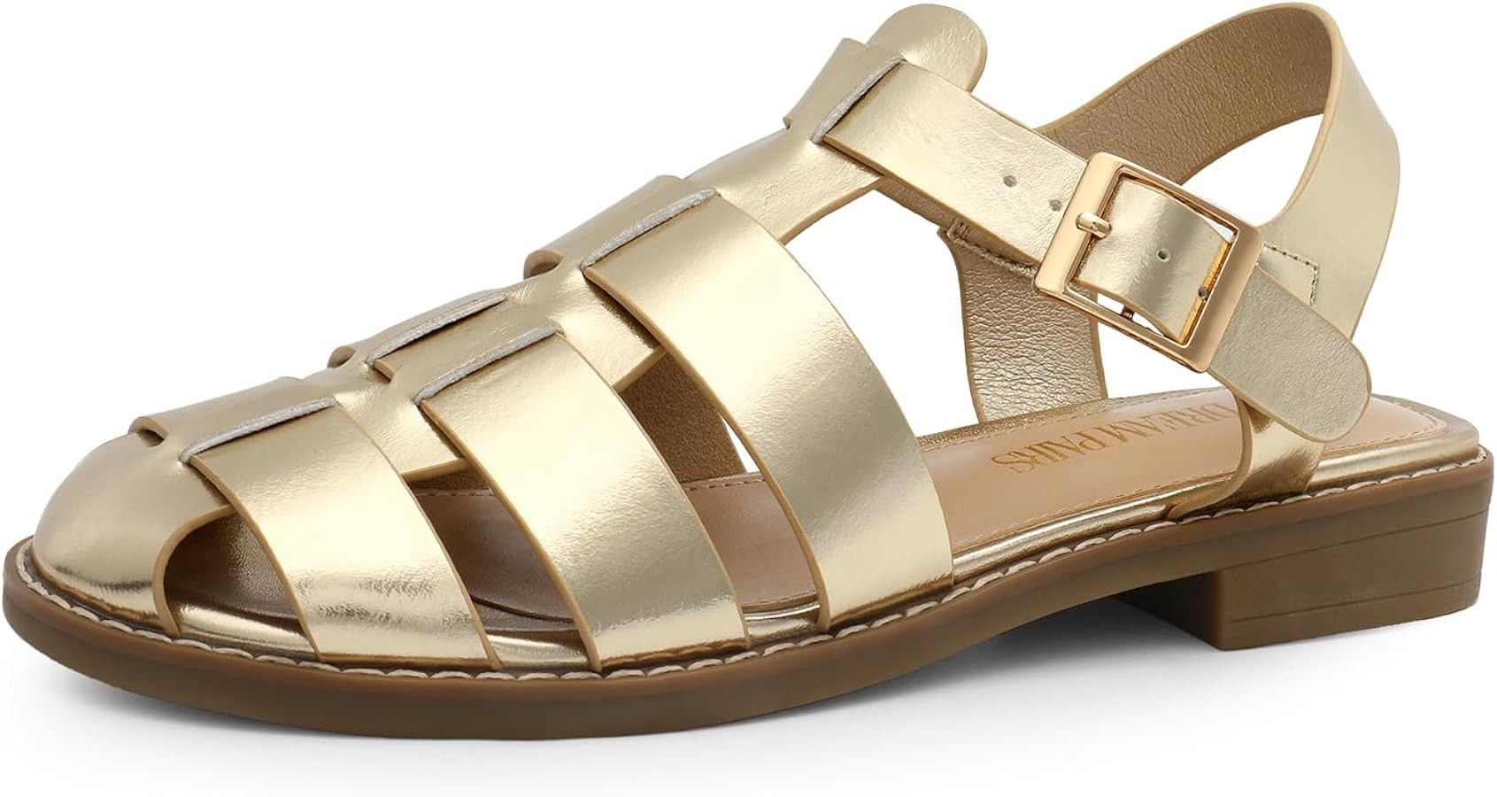 DREAM PAIRS Womens Fisherman Gladiator Braided Flat Sandal Cute Woven Strappy Closed Toe Shoes fo... | Amazon (US)