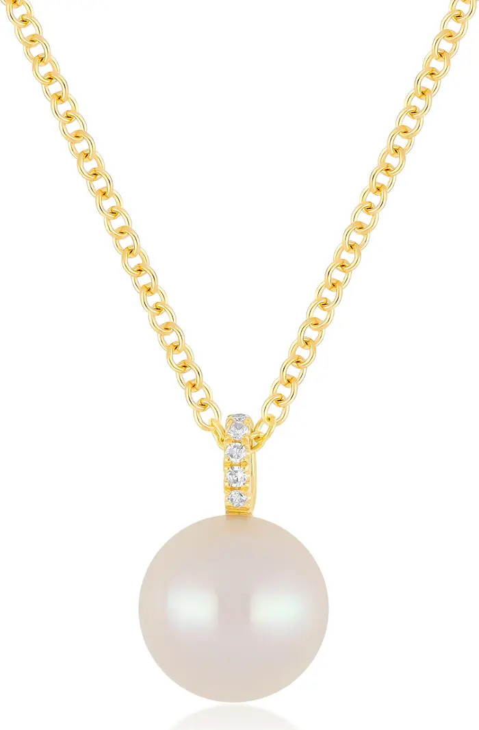 Mother-of-Pearl & Diamond Pendant Necklace | Nordstrom