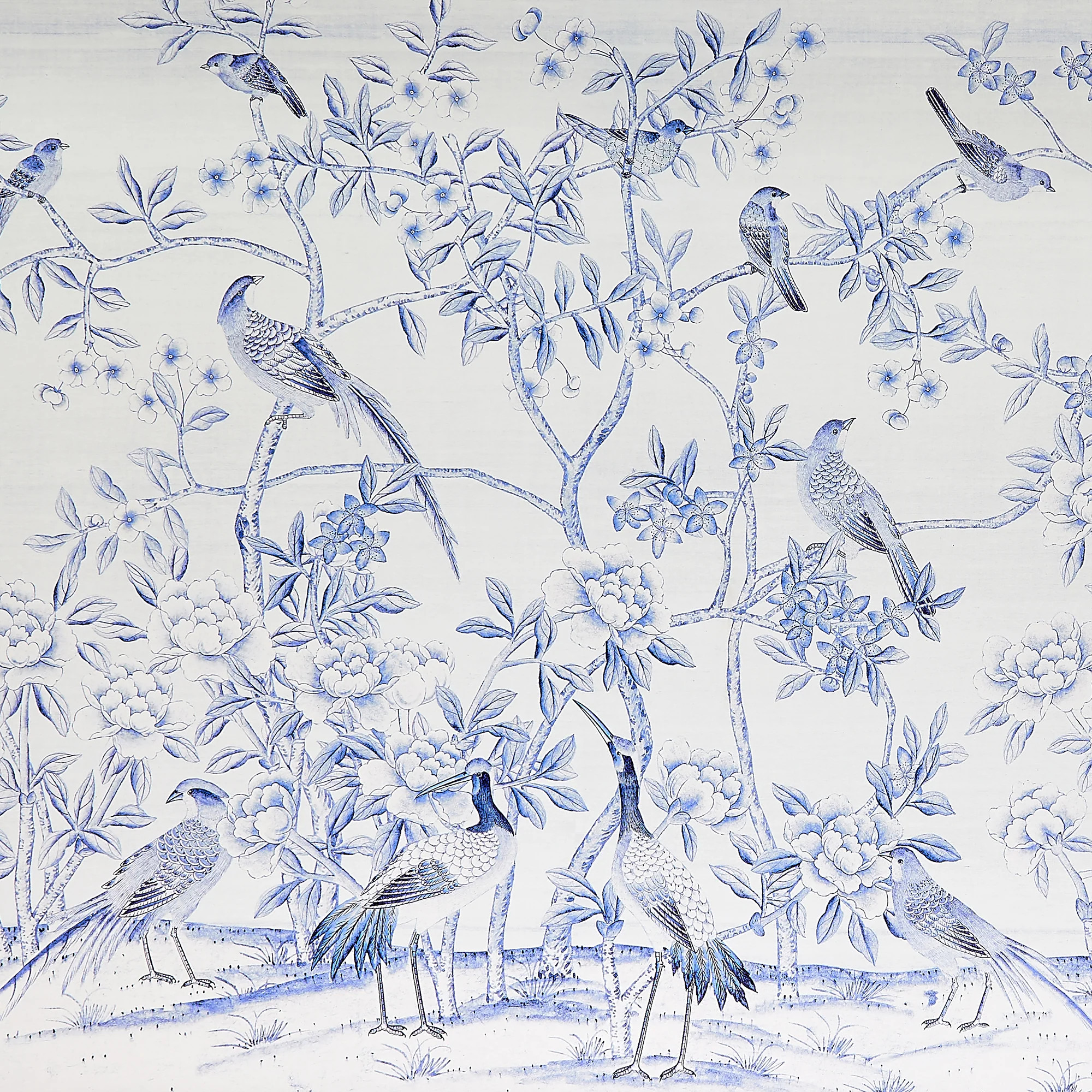 Songbird Garden Framed Mural | Caitlin Wilson Design