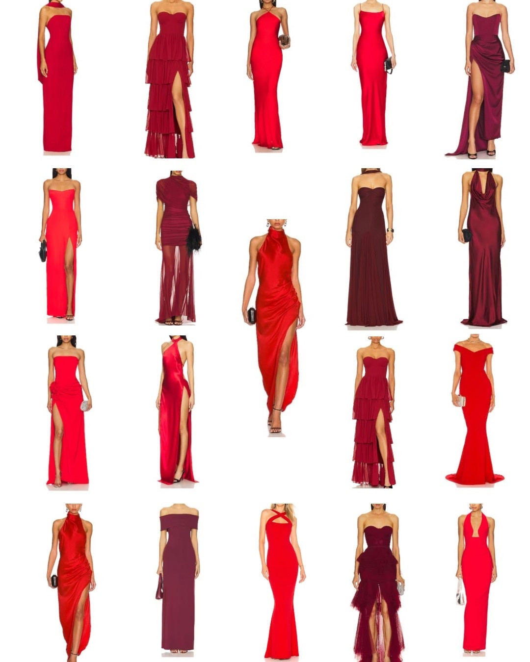 Red dress, burgundy dress, dresses