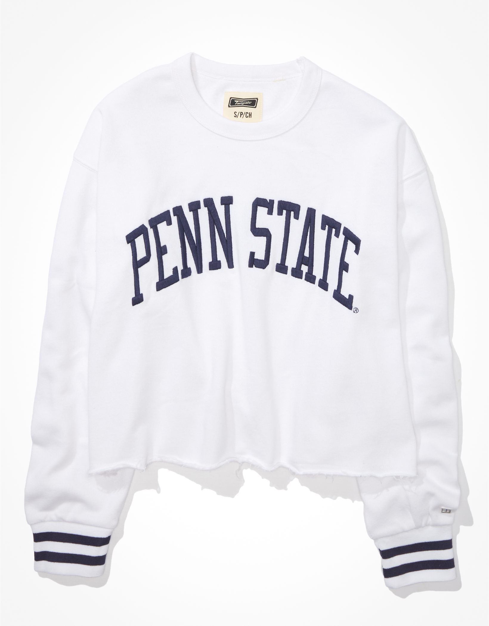 Tailgate Women's Penn State Tipped Raw Hem Sweatshirt | American Eagle Outfitters (US & CA)
