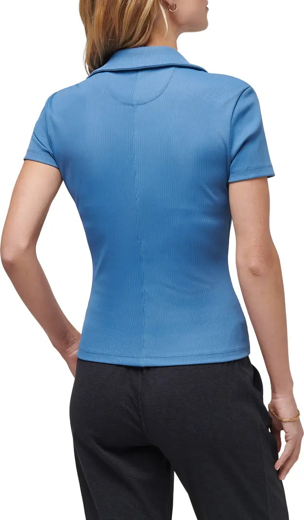 Moveknit Rib V-Neck Polo | Nordstrom