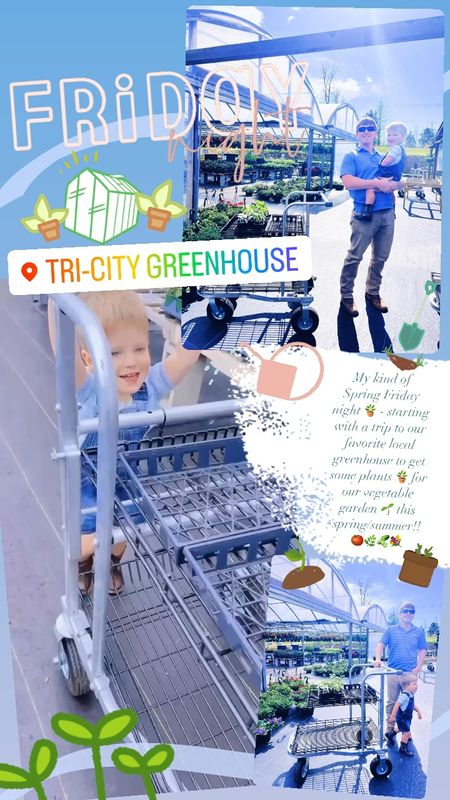 My kind of Spring Friday night 🪴 - starting with a trip to our favorite local greenhouse to get some plants 🪴 for our vegetable garden 🌱 this spring/summer!! 🍅🌿🥒💐

#LTKfamily #LTKSeasonal #LTKkids