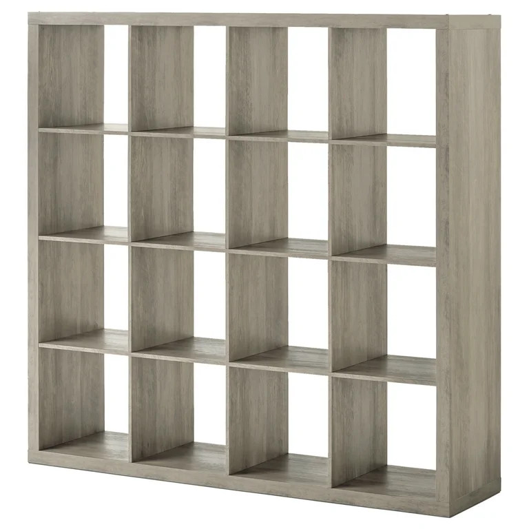 Better Homes & Gardens 16-Cube Storage Organizer, Rustic Gray | Walmart (US)
