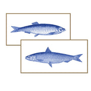 Vintage Fish Line Art Pair | Urban Garden Prints
