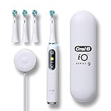 Oral-B iO Series 9 Electric Toothbrush with 3 Replacement Brush Heads, White Alabaster | Amazon (US)