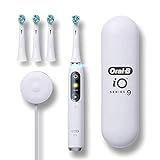 Oral-B iO Series 9 Electric Toothbrush with 3 Replacement Brush Heads, White Alabaster | Amazon (US)
