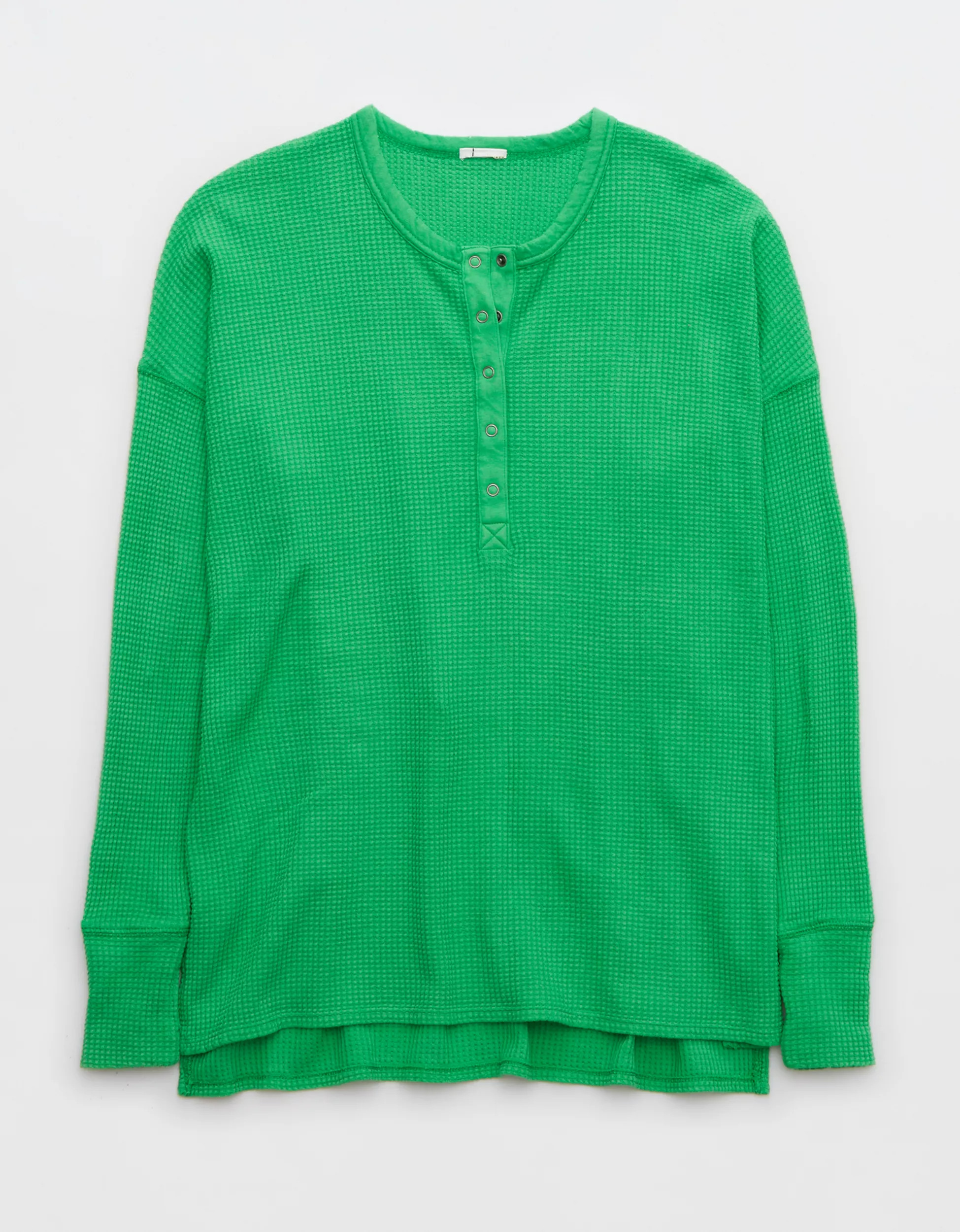 OFFLINE By Aerie Wow! Waffle Henley T-Shirt | American Eagle Outfitters (US & CA)