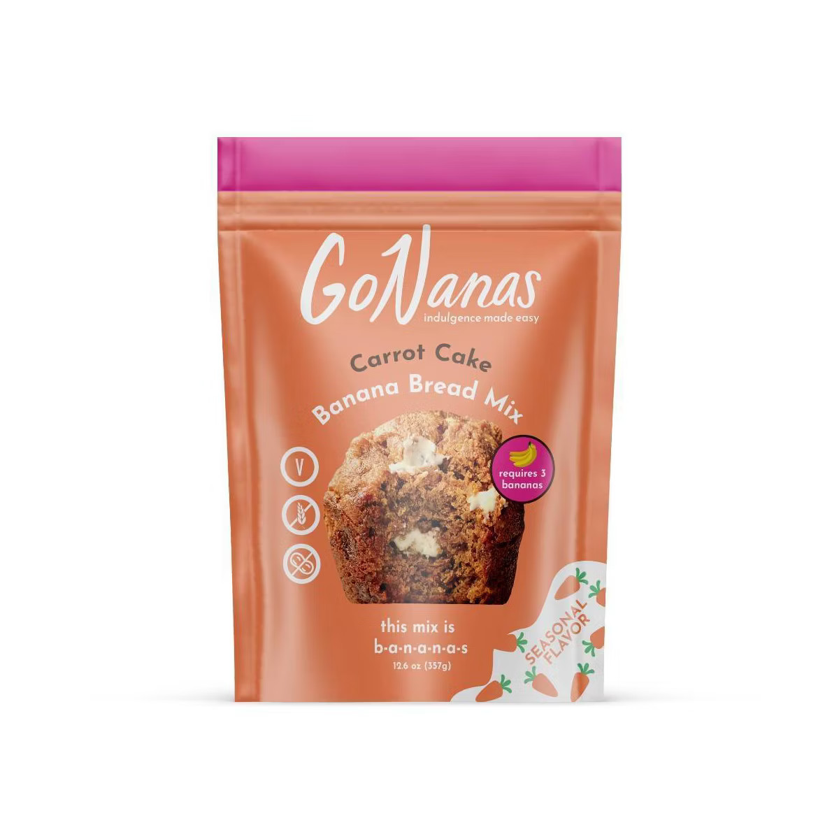 GoNanas Carrot Cake Banana Bread Mix - 12.6oz | Target