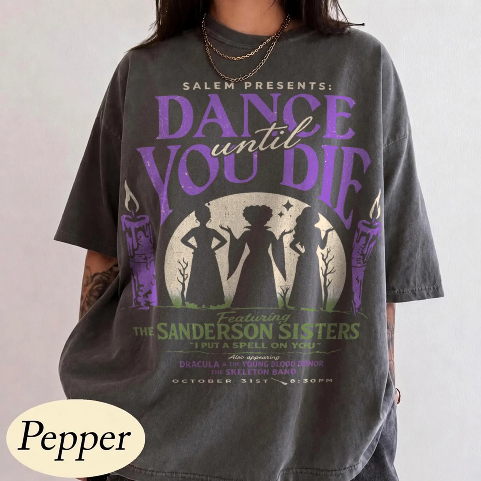 Vintage Dance Till You Die Shirt, Hocus Pocus Sanderson Sisters Halloween Tee, Disney Sanderson S... | Etsy (Global)