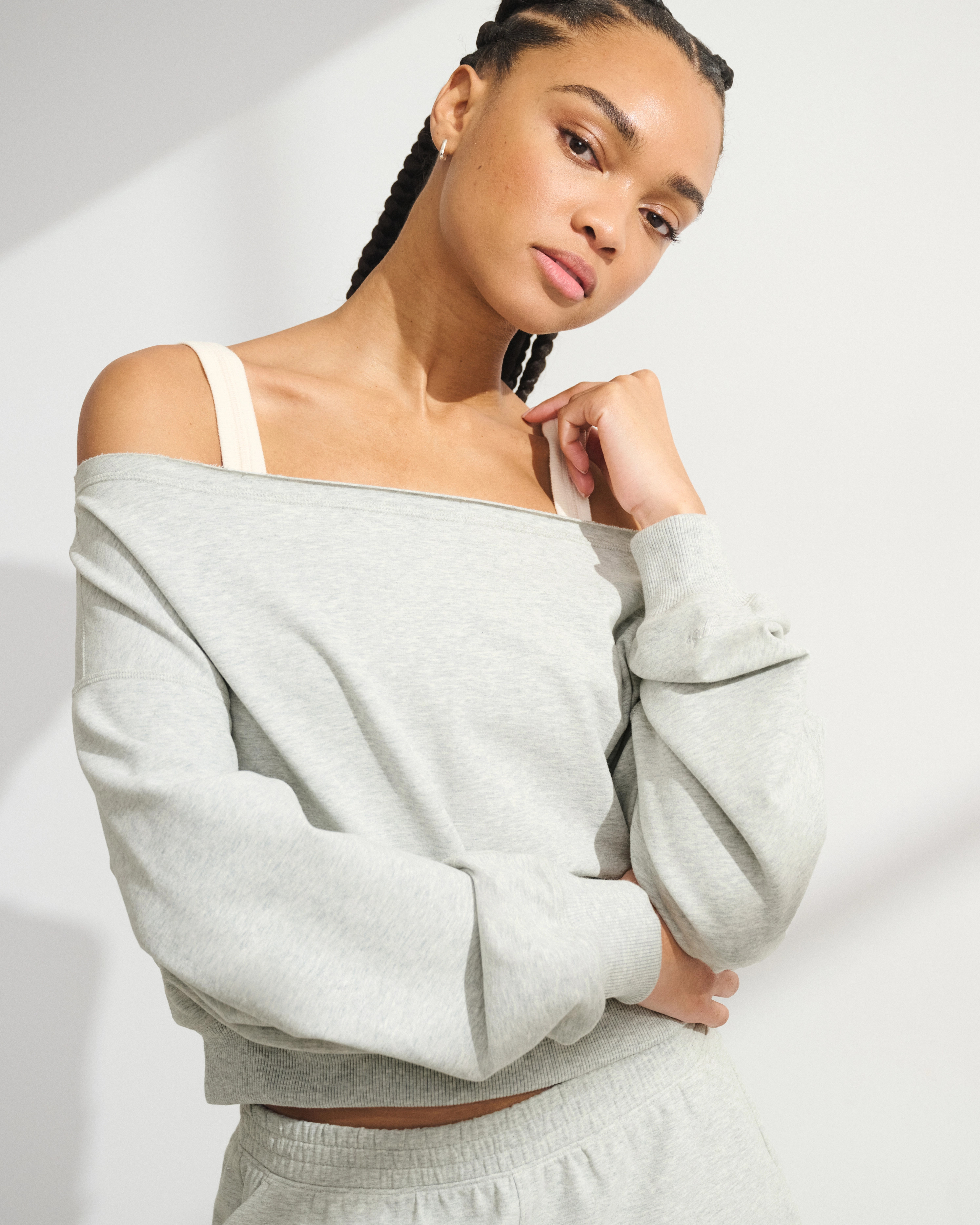 YPB Micro-Terry Double-Layered Top | Abercrombie & Fitch (US)