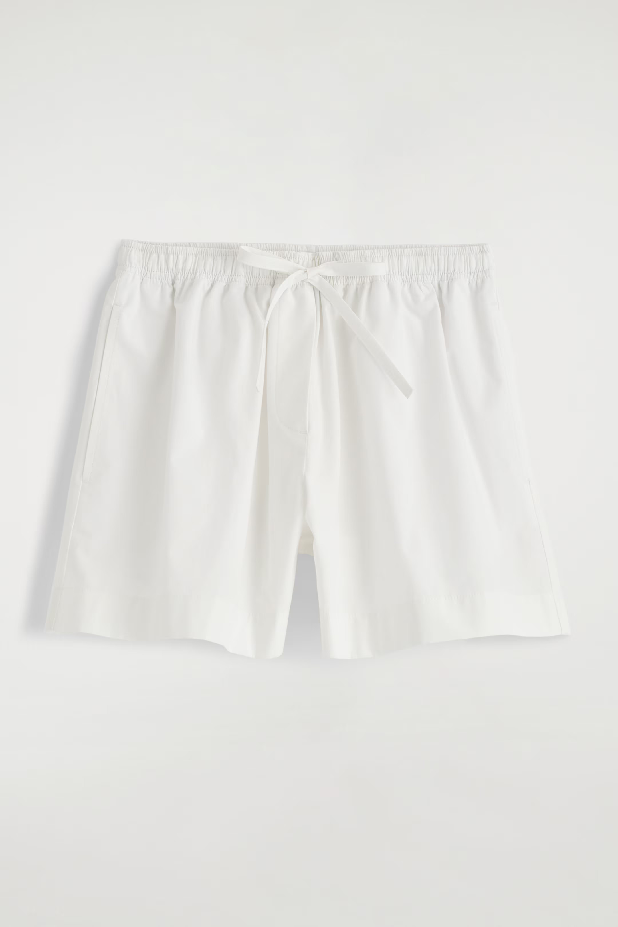 DRAWSTRING COTTON SHORTS - WHITE | COS UK