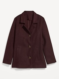 Soft-Brushed Button-Front Car Coat for Women | Old Navy (US)