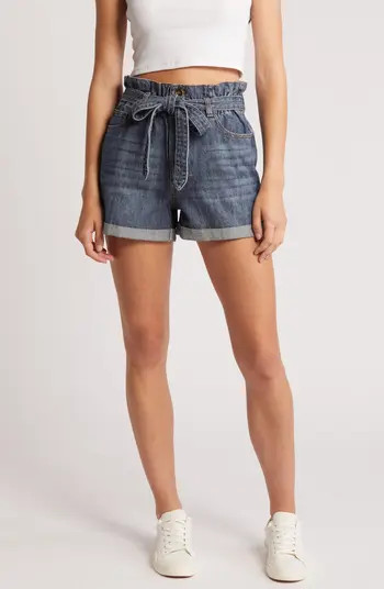 Prosperity Denim Paperbag Waist Denim Shorts | Nordstrom | Nordstrom
