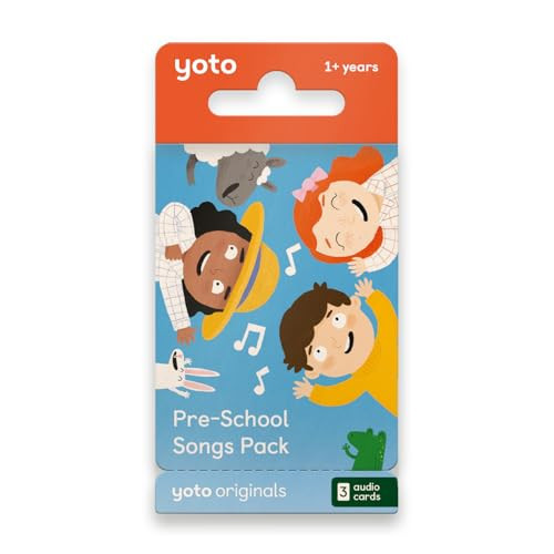 YOTO Pre-School Songs Pack - 3 Kids Audio Cards for Use with Player & Mini All-in-1 Audio Device, Screen-Free Listening with Fun Singalong Music for Playtime Parties & Travel, Ages 1+ | Amazon (US)