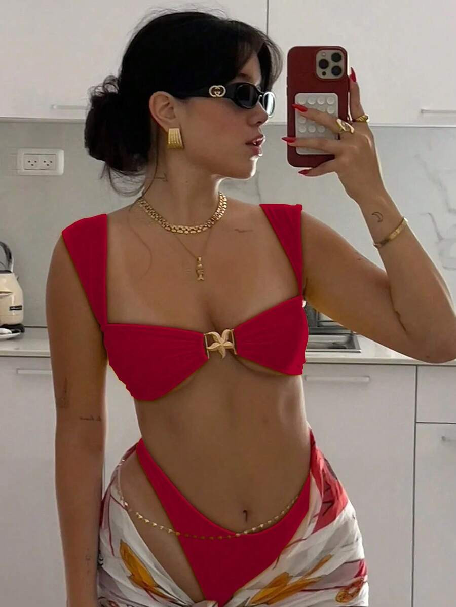 Fashionable Sexy Starfish Women's Bikini Swimwear | SHEIN