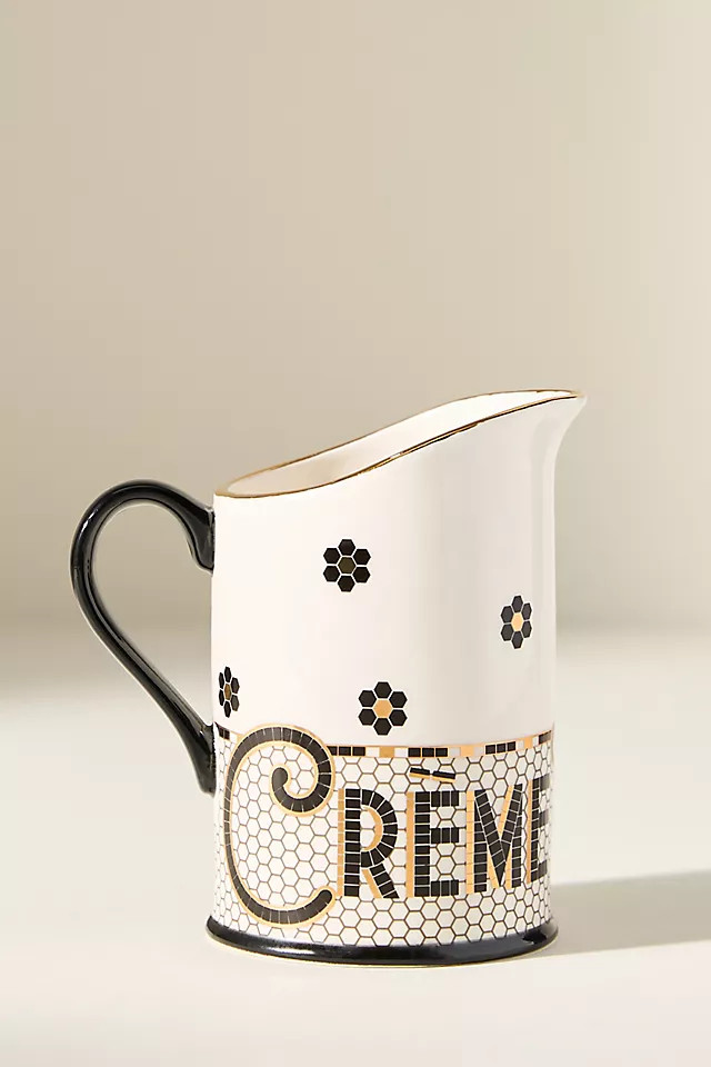 Bistro Tile De La Creme Creamer | Anthropologie (US)