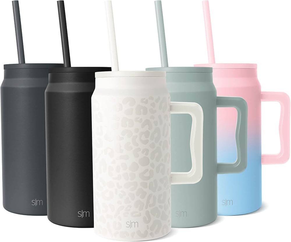 Simple Modern 50 oz Mug Tumbler with Handle and Straw Lid | Reusable Insulated Stainless Steel La... | Amazon (US)