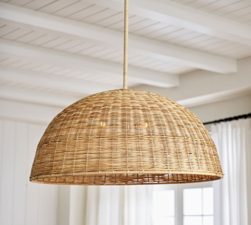 Marion Woven Dome Pendant | Pottery Barn (US)