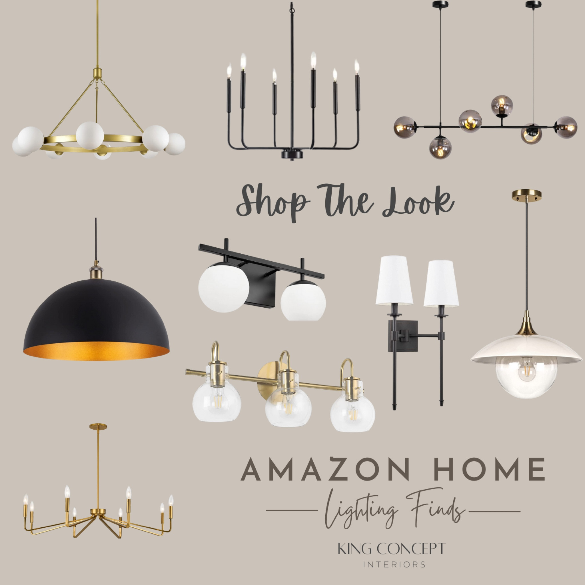 Shop Amazon Lighting Finds! Modern Lighting, Lighting Mood Board, Mood Boards, Lighting Inspo, Trendy Lighting, Transitional Lighting, Amazon Lighting, Lighting Finds 

#LTKhome