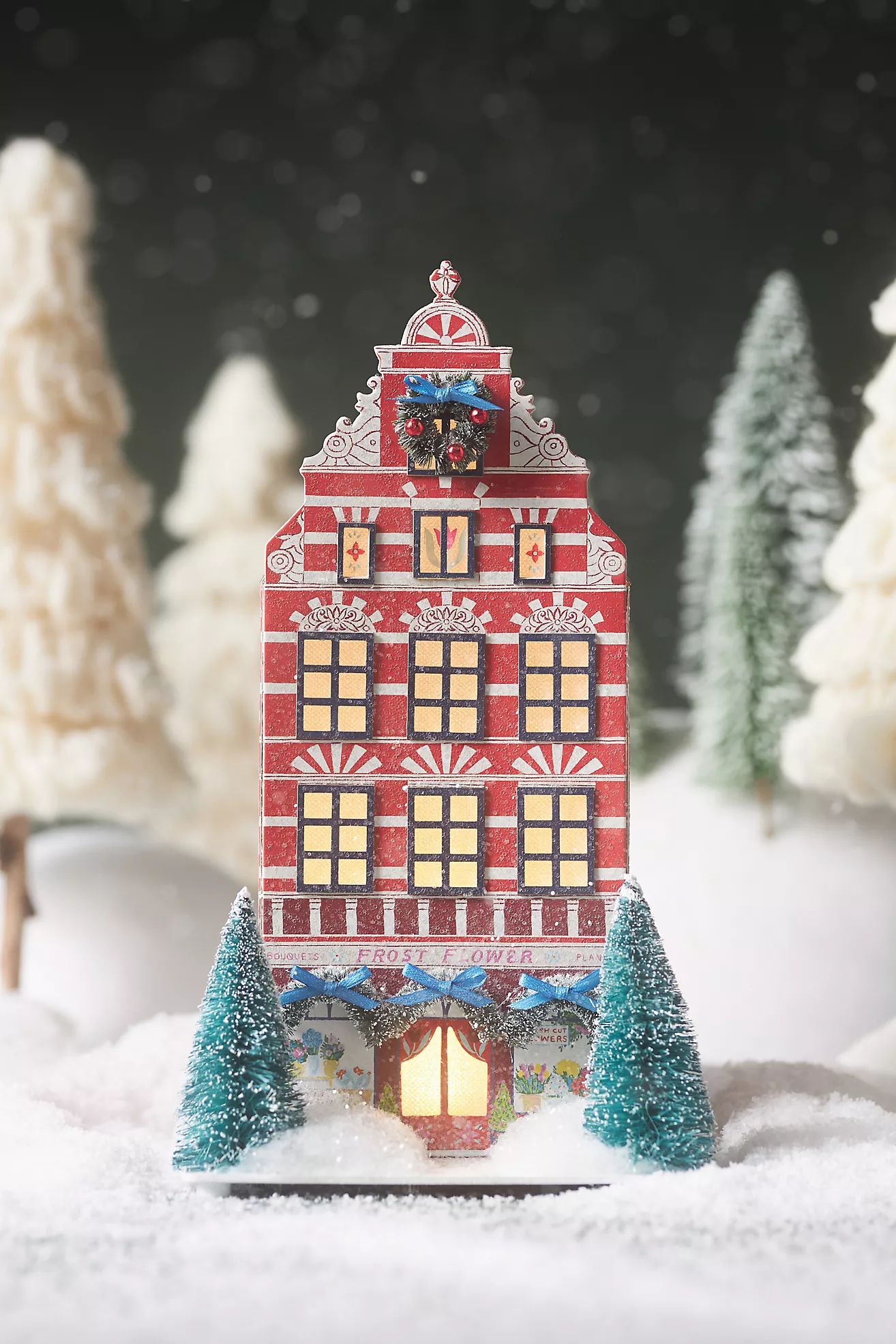 Emily Taylor Light-Up Holiday Paper Houses | Anthropologie (US)