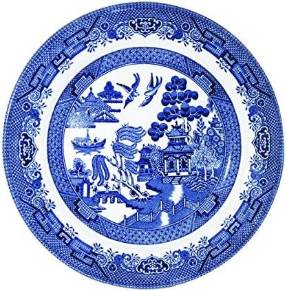 Churchill Blue Willow Fine China Earthenware Salad Plate 8" Set of 6, Made in England | Amazon (US)