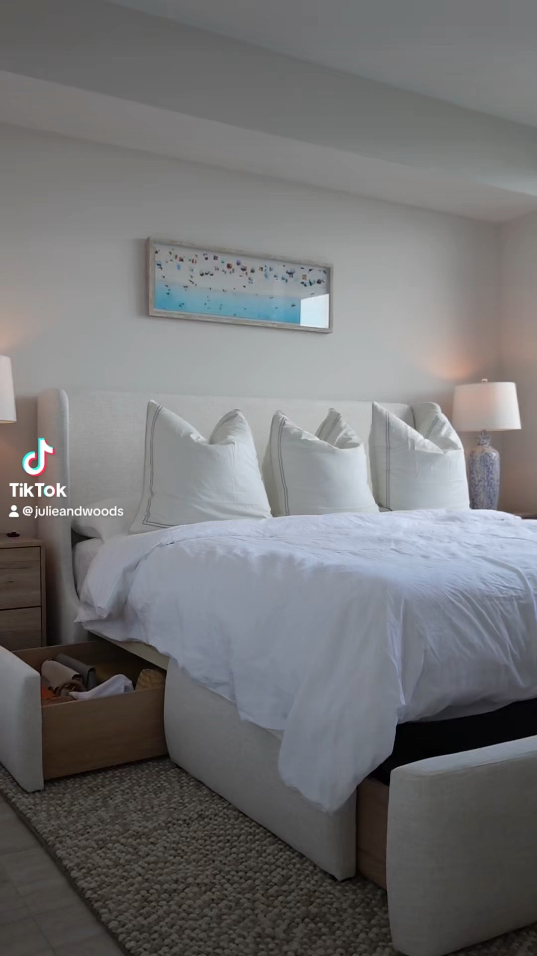 Bast bedding upgrade, storage bed. King bed, neutral.#LTKVideo

#LTKHome