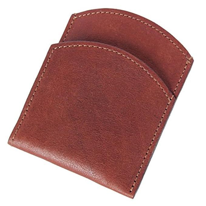 Best Mens Leather Front Pocket Wallet Slim Two Pockets Brown USA Made | Amazon (US)