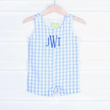 Light Blue Jon Jon Gingham | Classic Whimsy