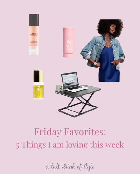 It’s that time again! Friday Favorites. This week I am loving my Colleen Rothschild eye cream, Olive and June cuticle balm, my denim jacket, my City Beauty City Lips night oil, and my standing desk from Amazon.

#LTKFind #LTKbeauty #LTKhome