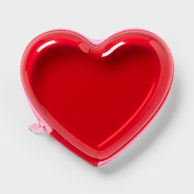 Valentine's Day Plastic Gift Bag Red Heart - Spritz™ | Target