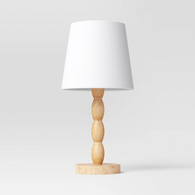 Turned Wood Stick Lamp Brown - Room Essentials™: Modern Accent Table, ETL Listed, No Bulb Included | Target