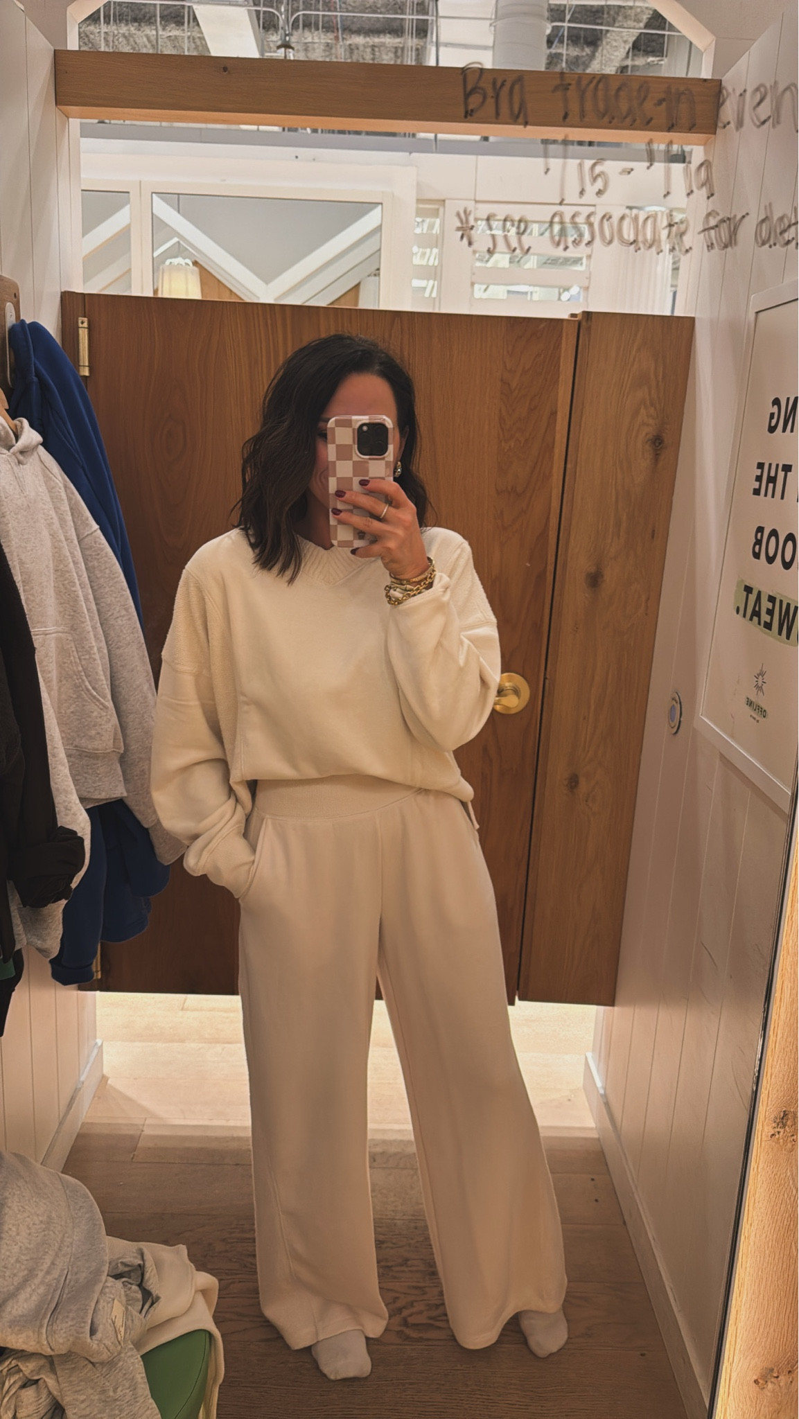 A white set that feels clean, elevated, and easy to wear! Perfect for traveling, lounging around the house, or styling up with layers of an effortless everyday look from @aerie! 

Mom approved style outfit travel soft lounging wear elevated casual wear cozy chic effortless casual outfit inspo mom life white sets VintagePickin 

#LTKActive #LTKmomlife #LTKPetite