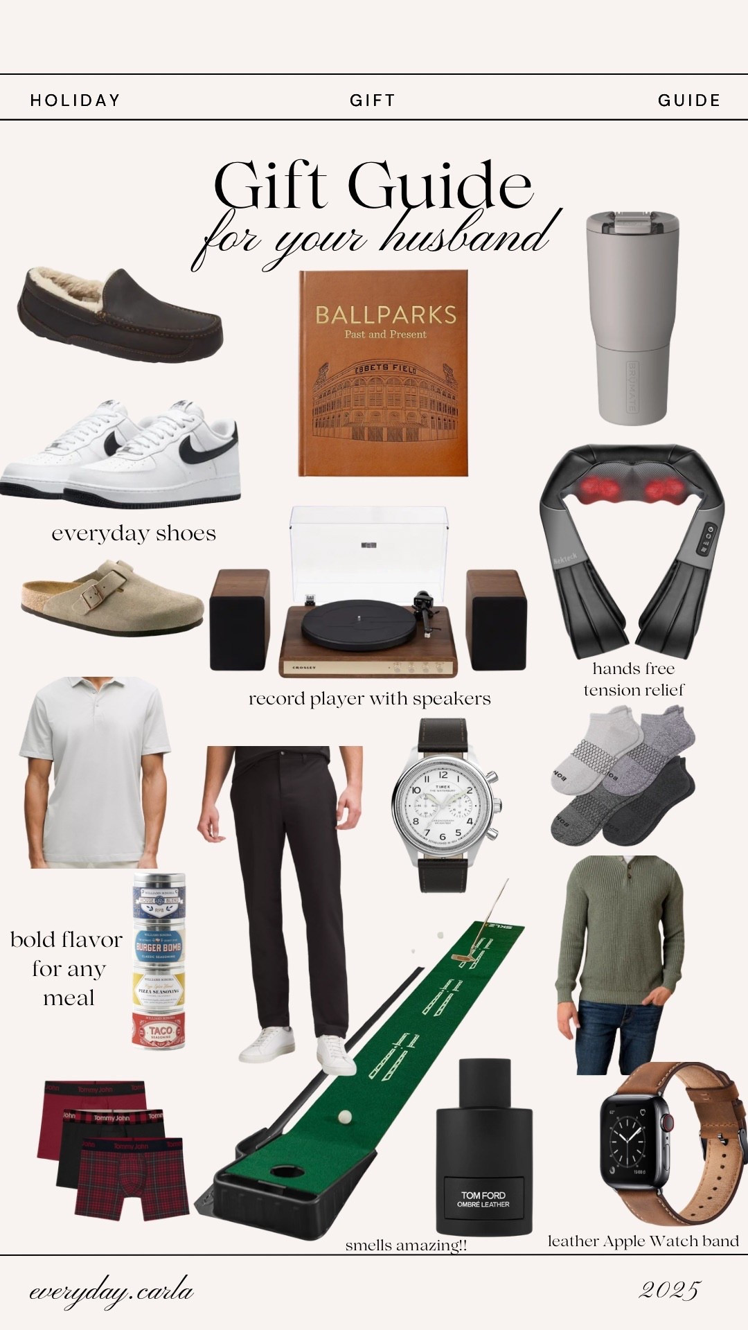 Gift Guide for your Husband 🎁

Husband | Gift Guide | Amazon | Nordstrom | Lululemon | Gifts | For Him 

#LTKHoliday #LTKFindsUnder50 #LTKGiftGuide