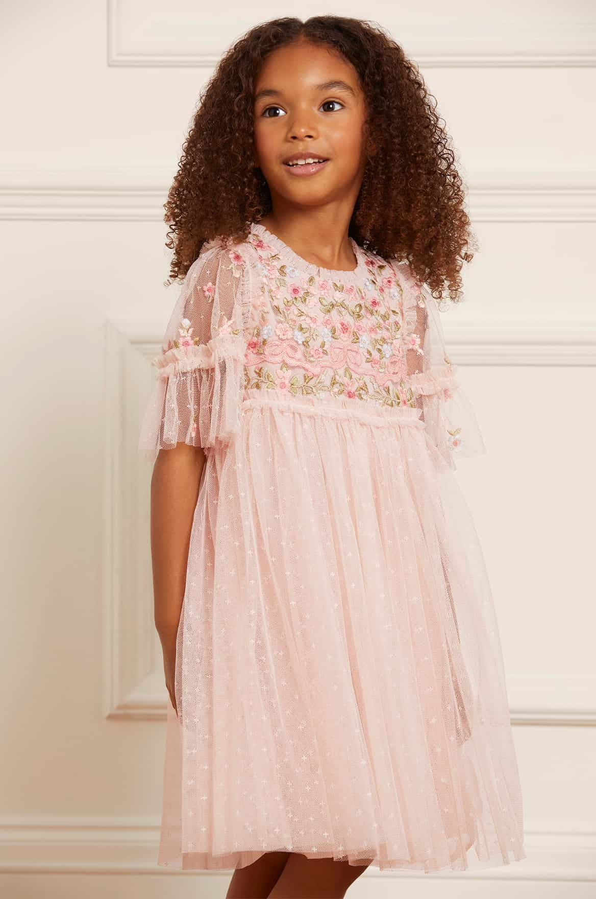 Ribbon Bouquet Bodice Kids Dress | Needle & Thread US