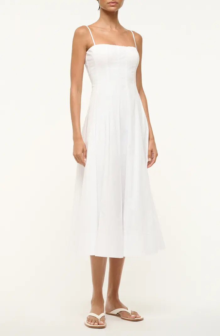STAUD Wylie Seamed Midi Dress | Nordstrom | Nordstrom