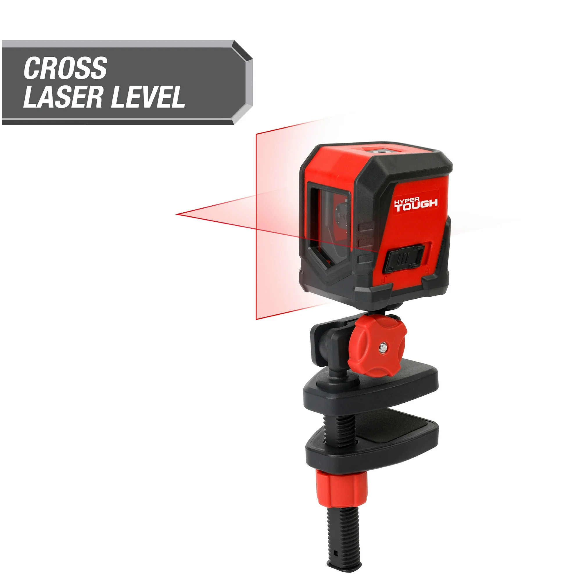 Hyper Tough New 30-ft Cross Line Laser Level Red Beam Self-Leveling Tools with Clamp, 43080 | Walmart (US)
