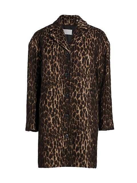 Leopard-Print Coat | Saks Fifth Avenue
