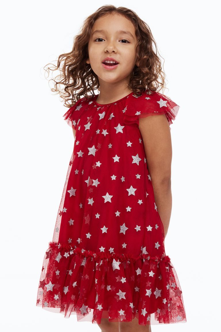 Butterfly-sleeved Tulle Dress | H&M (US)