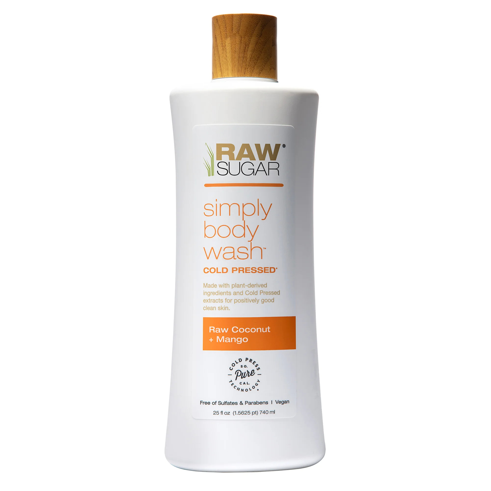 Raw Sugar Simply Body Wash, Raw Coconut + Mango, 25 fl oz | Walmart (US)