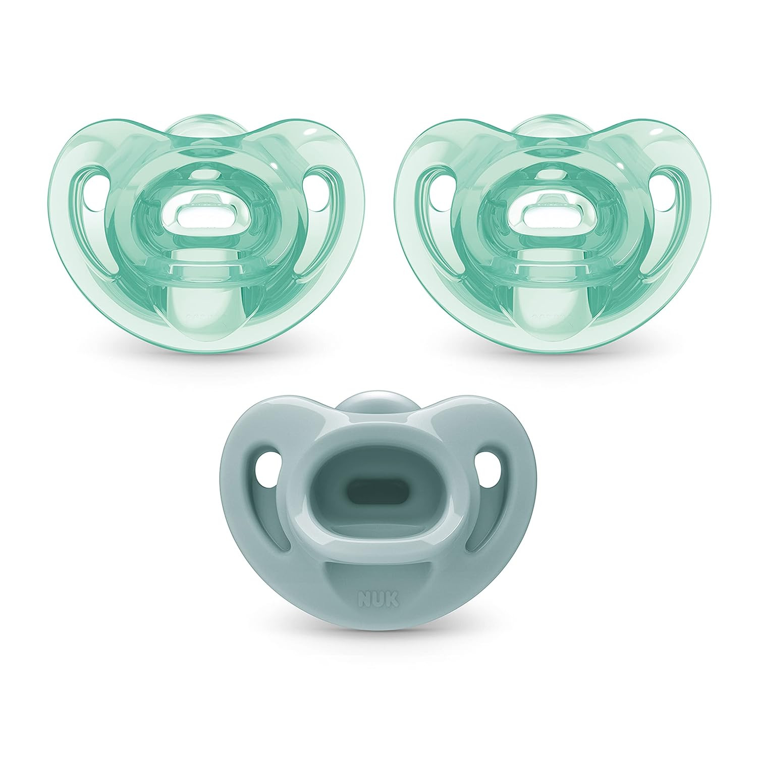 NUK Comfy Orthodontic Pacifiers, 0-6 Months, 3 Pack | Amazon (US)