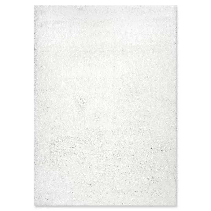 nuLOOM Gynel Cloudy Shag 7'10 x 10' Area Rug in White | buybuy BABY